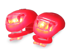 Світло велосипеда 2 вел переднє світло 2 pcs силікон водостійкий