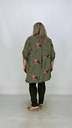 Подовжена вільна туніка-сорочка "Софі" 62-64 66-68, фото 2