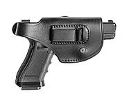 Кобура шкіряна (тришарова) поясна/всерединібройова для Glock, фото 2