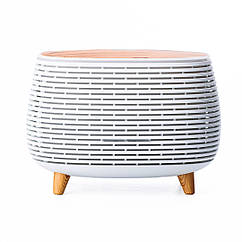 Зволожувач повітря з ароматизацією 400 мл повітрозволожувач очищувач повітря для дому з підсвічуванням Lugi Білий