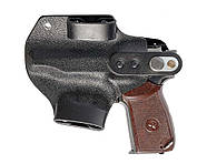 Кобура ПК9 пластикова поясна для ПМ Чорна, фото 2