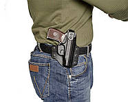 Кобура ПК9 пластикова поясна для ПМ Чорна, фото 3