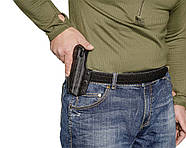 Кобура ПК9 пластикова поясна для ПМ Чорна, фото 4