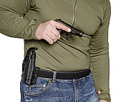 Кобура ПК9 пластикова поясна для ПМ Чорна, фото 6