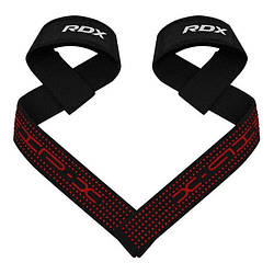 Лямки для тяги RDX S4 Gym Cotton Gel Straps Black Plus