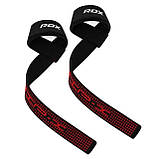 Лямки для тяги RDX S4 Gym Cotton Gel Straps Black Plus, фото 3