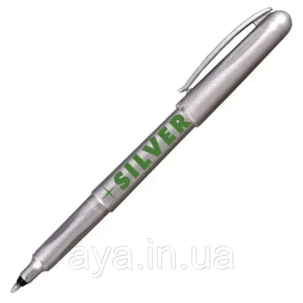Маркер перманентний Centropen, срібний, 2670