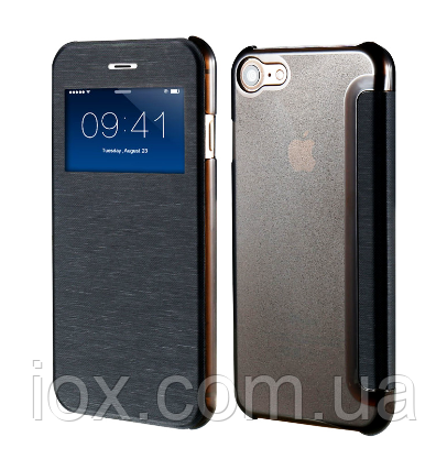 Чорний чохол-книжка для Iphone 7 (5.5")