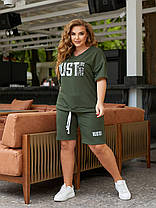 Костюм жіночий з шортами та футболкою, фото 2