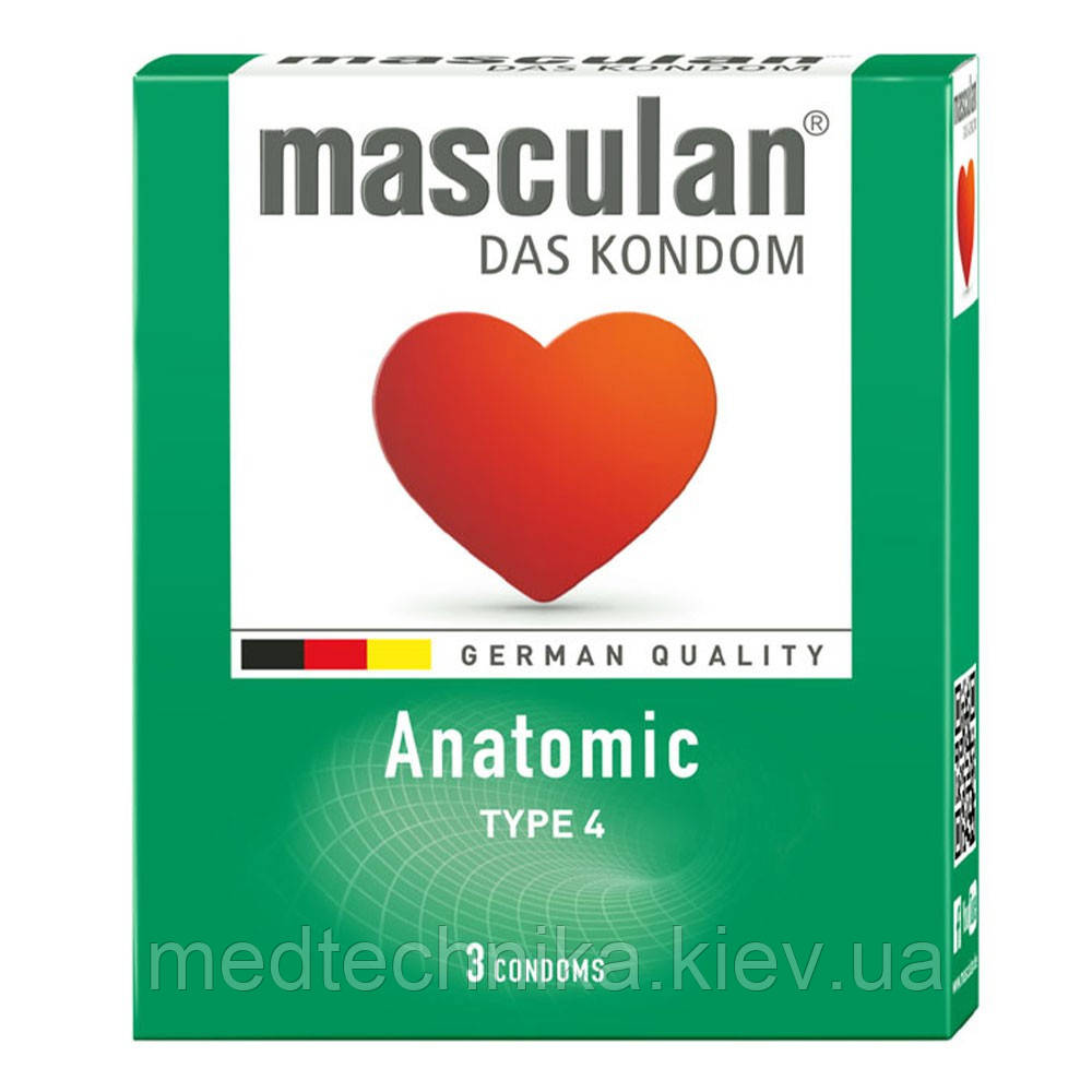 Презервативи Anatomic, 3 шт, Masculan, фото 1