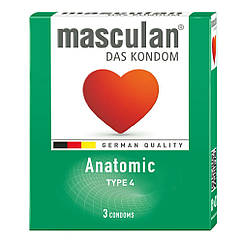 Презервативи Anatomic, 3 шт, Masculan