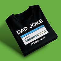 "Dad joke" футболка для тата, чорна