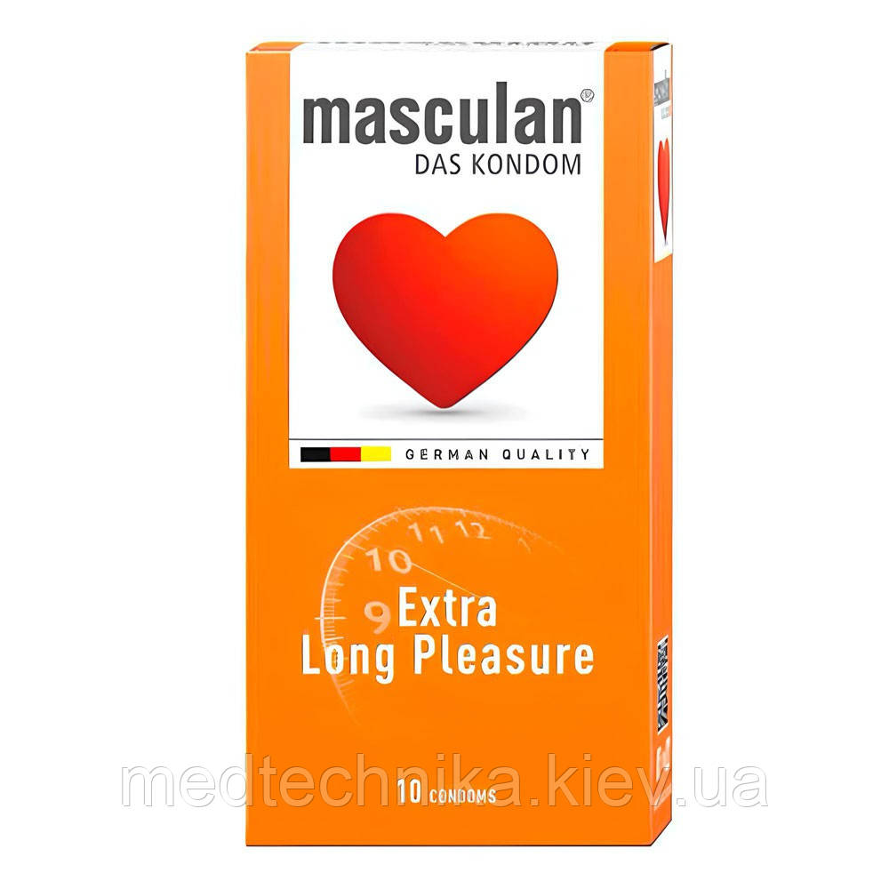 Презервативи Extra Long Pleasure, 10 шт, Masculan, фото 1