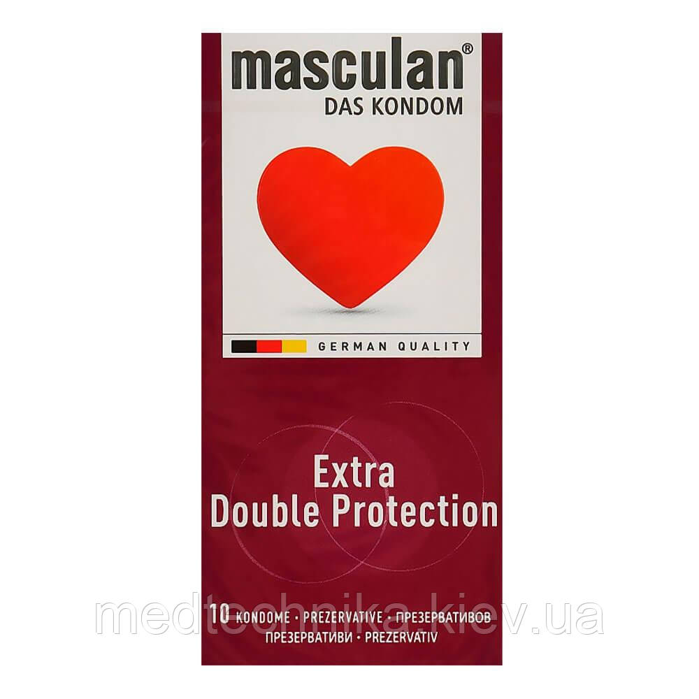 Презервативи Extra Double Protection, 10 шт, Masculan, фото 1