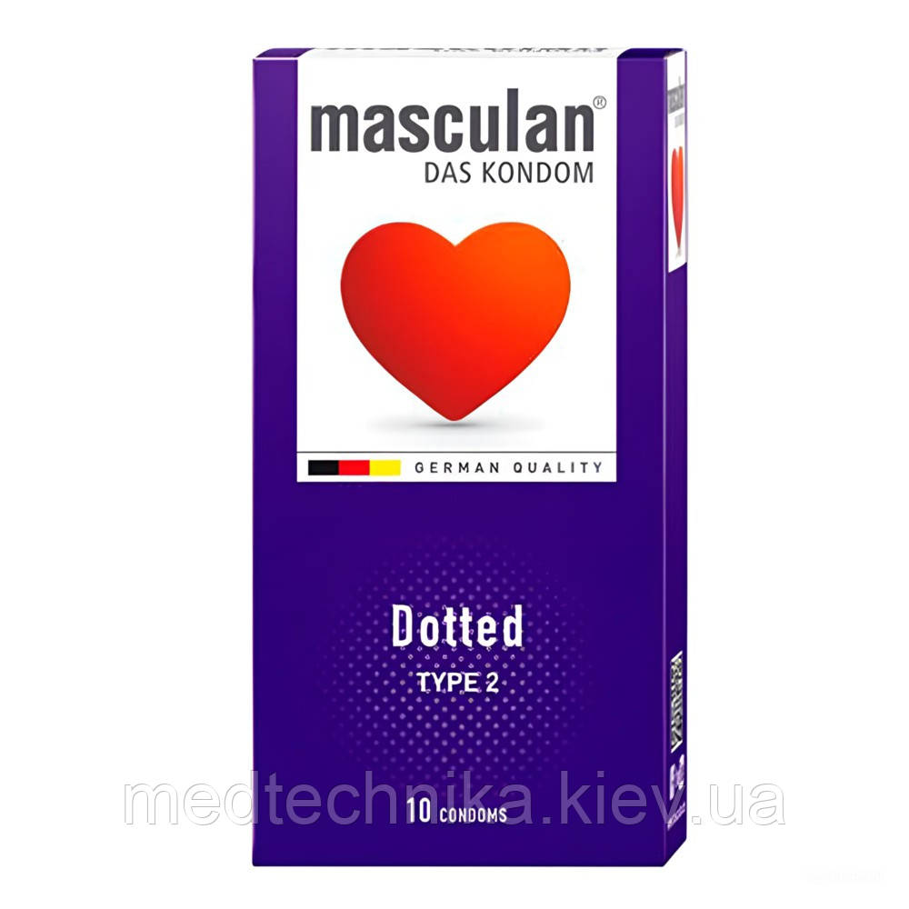Презервативи Dotted, 10 шт, Masculan, фото 1