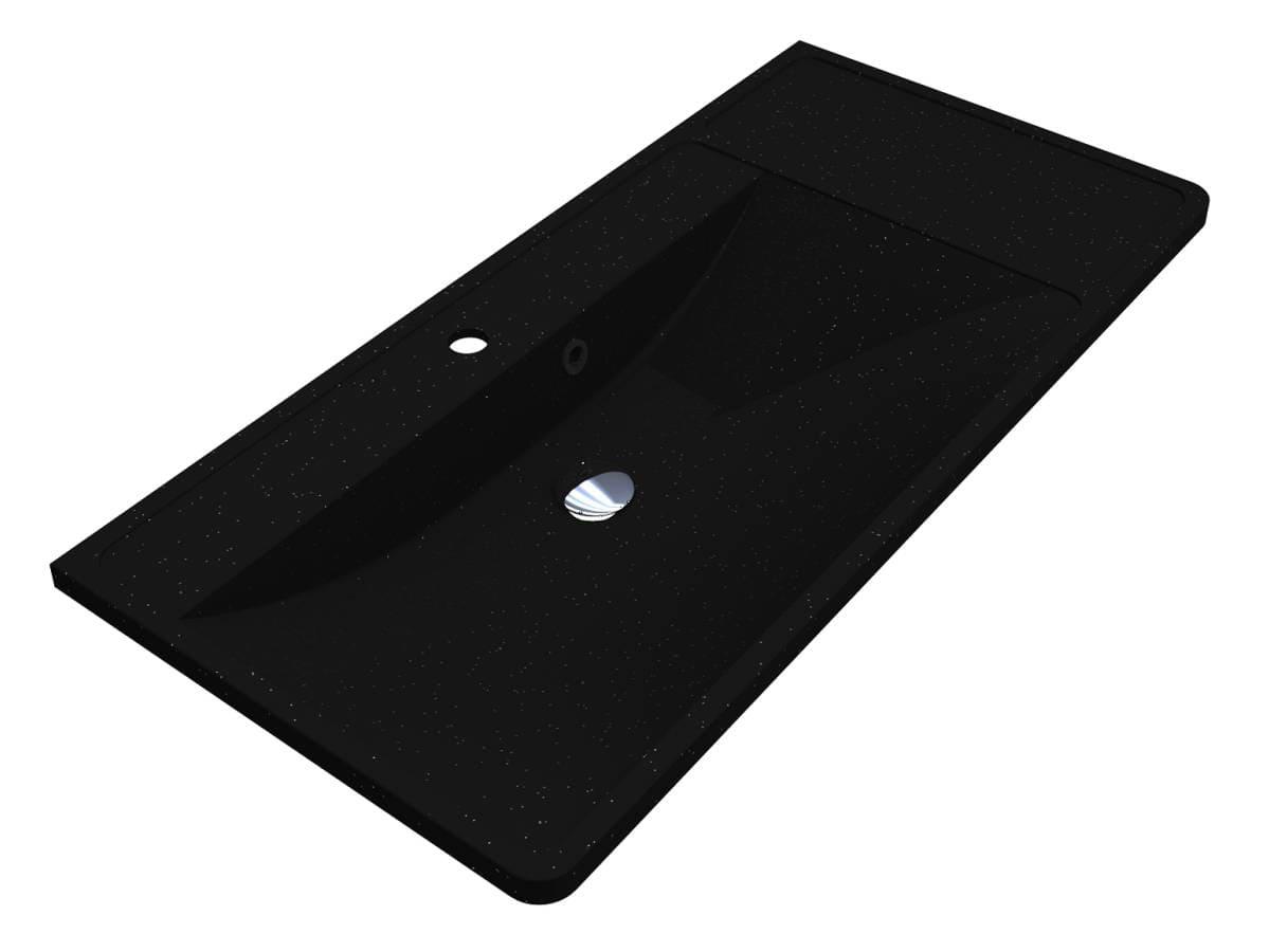 Умивальник SACRAMENTO MIRASTONE BLACK Miraggio