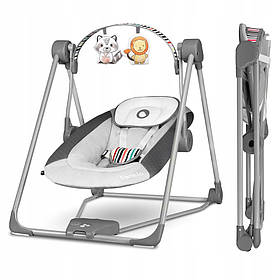 Шезлонг гойдалка Lionelo Otto COZY GREY