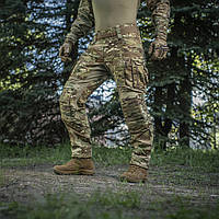 Штурмові армійські штани M-Tac мультикам ріп-стоп літні військові штани з наколінниками Sturm Gen.II МС