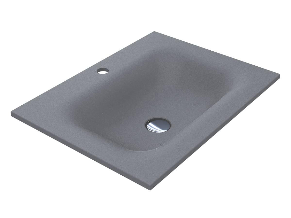 Умивальник JESSEL 600 MIRASTONE GRAY Miraggio, фото 1