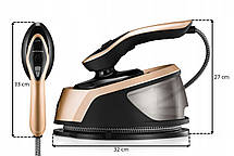 Відпарювач, праска з парогенератором Mozano Smart Care 2500 W Gold, фото 4