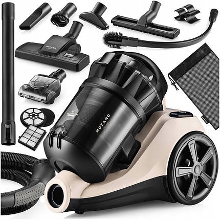 Циклонний пилосос без мішка Mozano Max Cyclonic 4000W Beige, фото 1