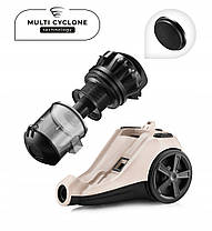 Циклонний пилосос без мішка Mozano Max Cyclonic 4000W Beige, фото 3