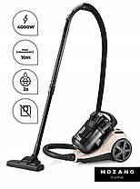 Циклонний пилосос без мішка Mozano Max Cyclonic 4000W Beige, фото 4