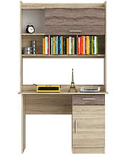 Письмовий стіл з Надставкою Еверест Школяр-3 сонома/трюфель (DTM-2160)