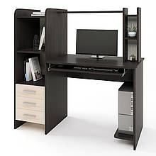 Стіл комп'ютерний з надставкою Еверест Ліра венге/дуб молочний (DTM-2171)