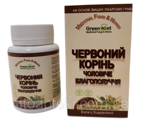 Червоний корінь – чоловіче благополуччя (60 капсул по 0,3г)