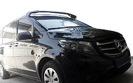 Козирьок на лобове скло (чорний глянець, 5мм) для Mercedes Vito / V-class W447 2014- рр