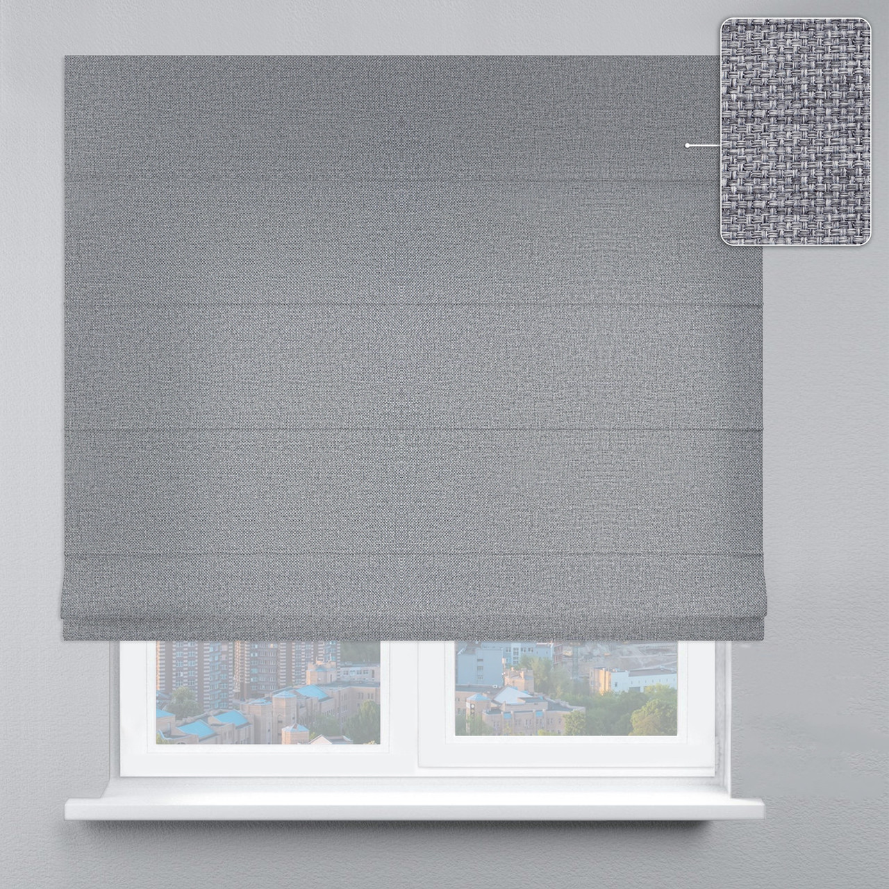 Римські штори Рогожка Dimout Сіра, фото 1