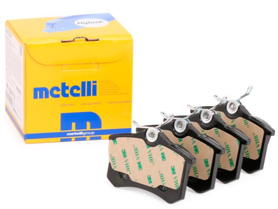 Задні гальмівні колодки Гольф 4, Октавія Тур, Ауді А3, Пассат Б5, Поло, Бора, Кадді 3, Рапід (1J0698451) Metelli 22-0100-1, фото 1