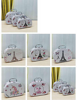 Набір скриньок для біжутерії 3 в 1 Скринька органайзер для прикрас Nina