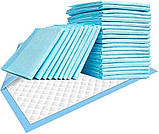 Пелюшки одноразові щільні Essenta+ 90х60 см 120шт BLUE LUX, фото 2