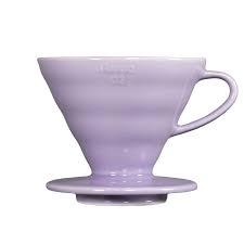 HARIO V60 Purple Heather Пуровер  керамічний на 1-4 чашки