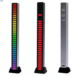 Світлодіодний еквалайзер D08 - RGB, активується музикою, 32-бітний VU