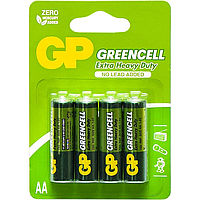 Батарейки GP Greencell AA (пальчик), уп. 4 шт
