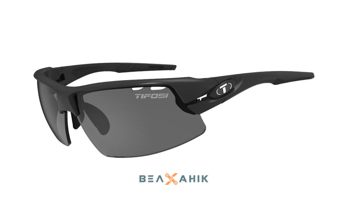 Окуляри Tifosi Crit Matte Black з лінзами Smoke/Ac Red/Clear, фото 1