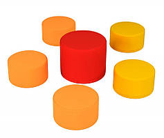 Комплект пуфів дитячих ігрових круглих для дитячих ігор. Пуфи ігрові