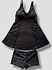 Купальник-платье с шортами 7550 Fuba Дарья черный(В НАЛИЧИИ ТОЛЬКО 60 62 64 66 68 УКР р-ры), фото 6