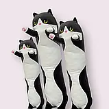 Дитяча плюшева м'яка іграшка, обіймашка для сну Кіт Батон 70 см, фото 3