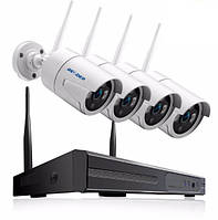 Комплект IP камер BESDER провідний 4 камери 720p POE v15