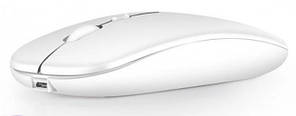 Миша бездротова USB + Bluetooth TRY Slim (SMRGBCD001-DM-WH) 1600 dpi біла