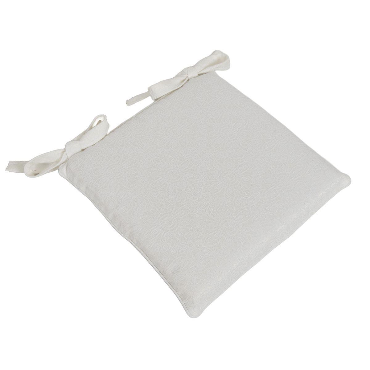 Подушка для стільця двостороння з гобелена з тефлоном «Ажурні пелюстки» Villa Grazia Premium, фото 1