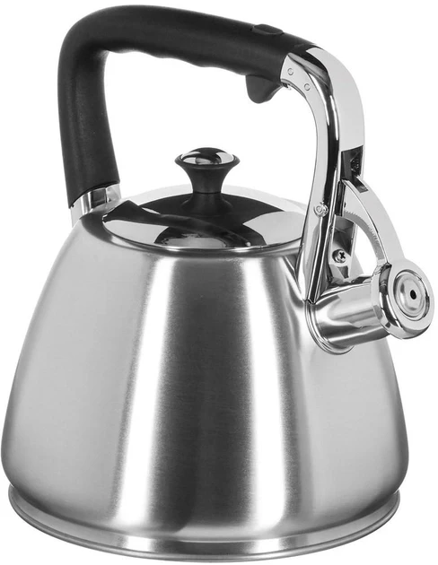 Чайник зі свистком і бакелітовою ручкою Maestro 3 літри нержавіюча сталь 1327м, фото 1