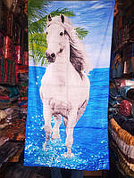 Пляжний рушник  (велюр-махра) 70х140. Код 1615-703/240073