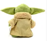 М'яка іграшка Бейбі Йода Вчн джедаїв 35 см зелена, фото 4