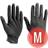 Рукавиці нітрилові чорні Care M (7-8) 100 шт/упаковка