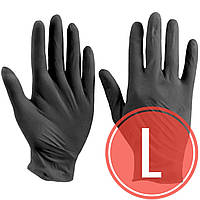 Рукавиці нітрилові чорні Care L (8-9) 100 шт/упаковка